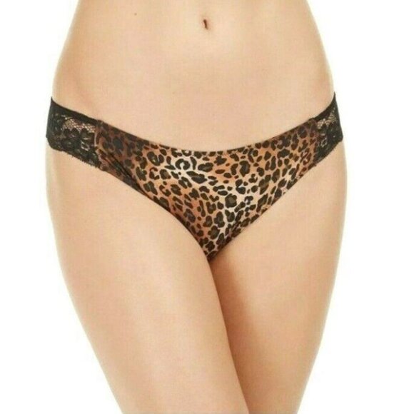 INC International Concepts Womens Thong Panty Leopard Animal Print Medium NEW - Picture 8 of 9